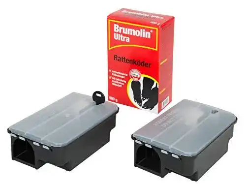 Rattengift Köder-Discount Sparset Rattenbekämpfung 2 Köderboxen
