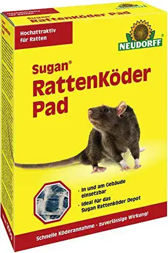 Rattengift Neudorff Sugan Rattenköder Pad 200 g