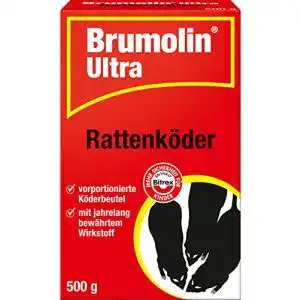 Rattengift PROTECT HOME Brumolin Ultra Rattenköder, Blau, 500 g