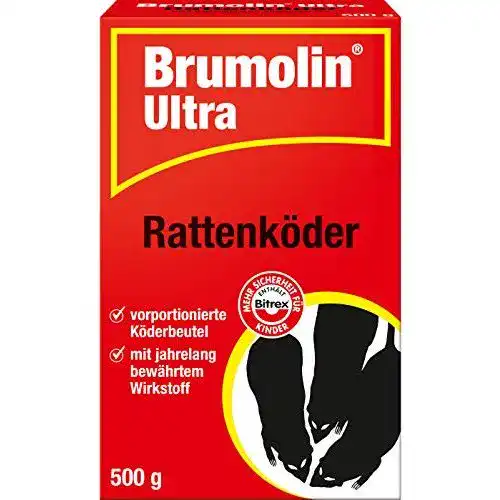 Rattengift PROTECT HOME Brumolin Ultra Rattenköder, Blau, 500 g