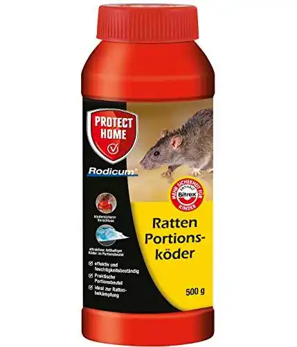 Rattengift PROTECT HOME Rodicum Ratten Portionsköder 500g