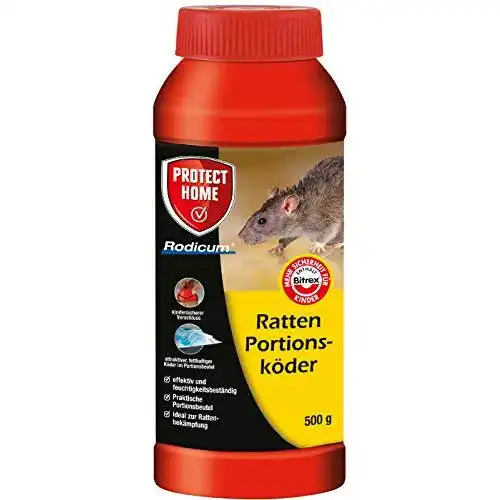 Rattengift PROTECT HOME Rodicum Ratten Portionsköder 500g