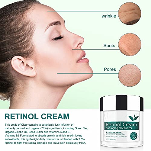 Retinol-Creme IFUDOIT Retinol Gesichtscreme, mit 2,5% Retinol