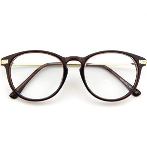 Retrobrille CGID CN92 Klassische Nerdbrille rund Keyhole 40er 50er