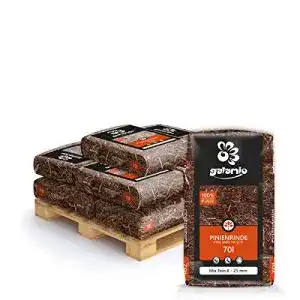 Rindenmulch GALAMIO Pinienmulch Pinienrinde Pinie Mulch