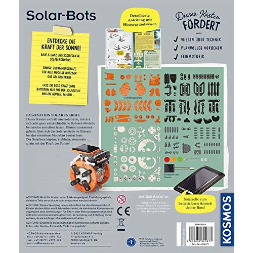 Roboter-Bausatz Kosmos Solar Bots, Baue 8 Solar-Modelle, Bausatz