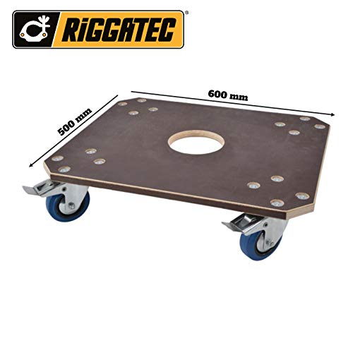 Rollbrett Riggatec Profi- mit 450 kg Tragkraft | 60x50x15cm