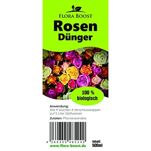 Rosendünger Flora Boost flüssig – Flüssigdünger, (500 ml)