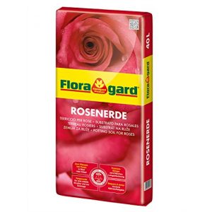Rosenerde Floragard 40 L • Spezialerde für Kübelrosen, Kletterrosen