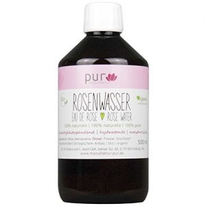 Rosenwasser pur Manufaktur 500 ml Echtes Bio Organic Rose Water