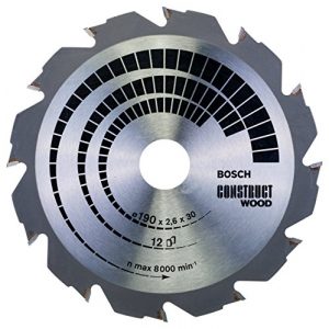 Sägeblatt (190×30) Bosch Professional Kreissägeblatt Construct