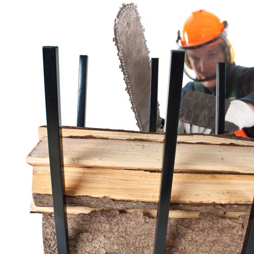 Sägebock TecTake Holz für Kettensäge – diverse Modelle