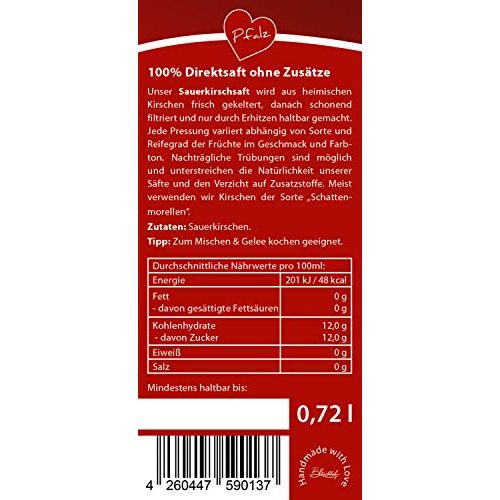 Sauerkirschsaft Bleichhof – 100% Direktsaft OHNE Zuckerzusatz
