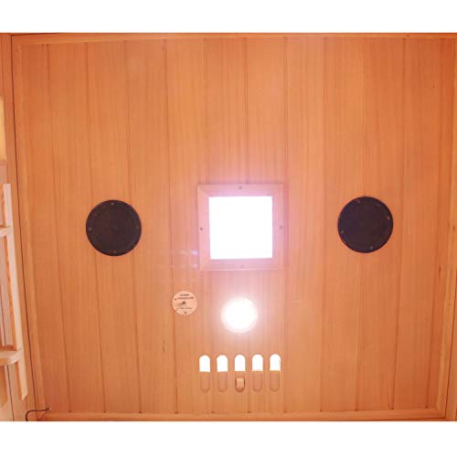 Sauna Dewello Infrarotkabine HYDER 115×105 für 1-2 Personen
