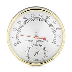 Sauna-Thermometer Fdit 2 in 1 Sauna Hygrothermograph