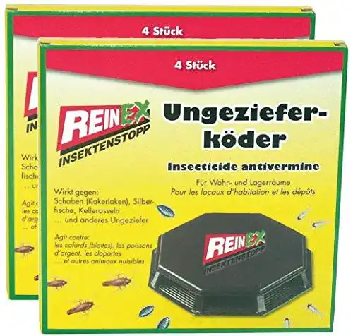 Schabenfalle Axisis GmbH REINEX 8er Pack (2×4) Ungezieferdose