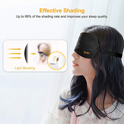 Schlafmaske Gritin , Augenmaske Nachtmaske Verstellbar