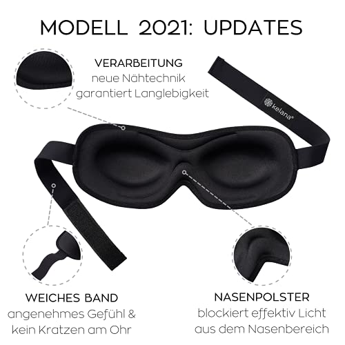 Schlafmaske Kelana Frauen & Herren. Modell Update 2021