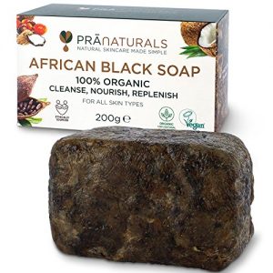 Schwarze Seife PraNaturals Organisch Afrikanische 200g, Vegan