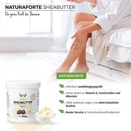 Sheabutter NaturaForte 250g – Naturreine Körperbutter