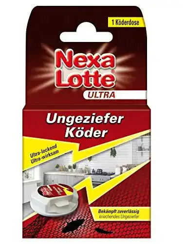 Silberfischfalle Nexa Lotte Ultra Ungeziefer Köderdose, Falle 1 Dose