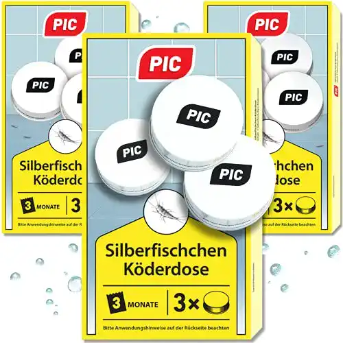 Die beste Silberfischfalle PIC - Silberfisch-Köderdose - Silberfische (9 Dosen) 2026 Test Bestseller Silberfischfalle PIC – Silberfisch-Köderdose – Silberfische (9 Dosen)