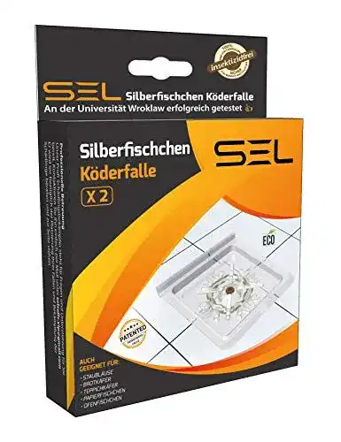 Silberfischfalle SEL Silberfischchen Köderfalle 2 Stück – Silberfische