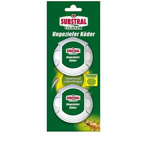 Silberfischfalle Substral Celaflor Ungeziefer-Köder, 2 Dosen
