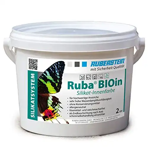 Silikatfarbe (innen) Ruberstein® Ruba BIOin, Silikatfarbe innen, 2l