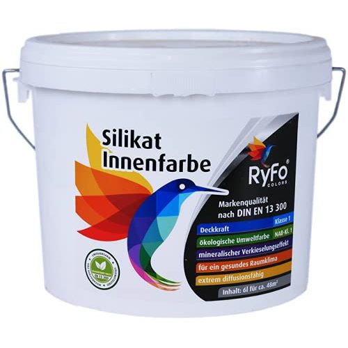 Die beste silikatfarbe innen ryfo colors silikat innenfarbe 6l mineral farbe Bestsleller kaufen