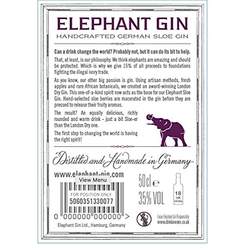 Sloe-Gin Elephant Gin Sloe (1 x 0.5l)
