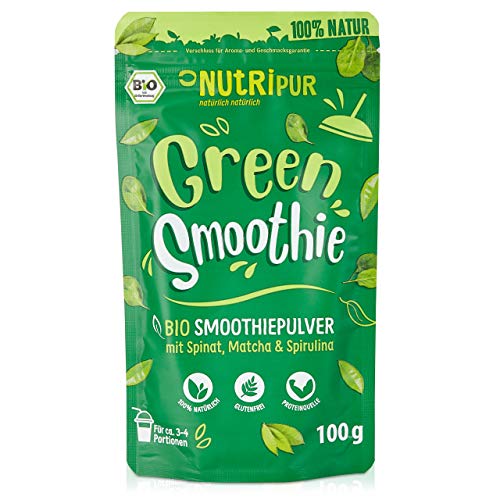 Die beste smoothie pulver nutripur bio smoothie pulver 100g green Bestsleller kaufen