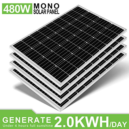 Solaranlage Garten ECO-WORTHY 2 kW·h Solarmodul System