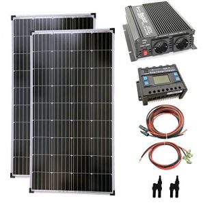 Solaranlage Garten solartronics Komplettset 2×130 Watt Solarmodul