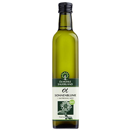 Sonnenblumenöl Ölmühle Sauerland – Bio kaltgepresst (500 ml)