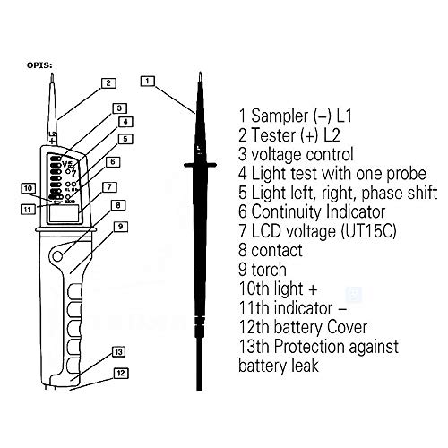 Spannungsprüfer WISAMIC DT16 Wasserdicht Elektronische Tester
