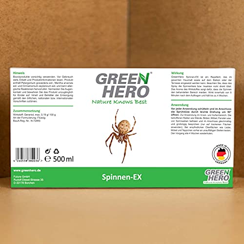 Spinnenspray Green Hero Spinnen-Ex Spray Spinnenbekämpfung