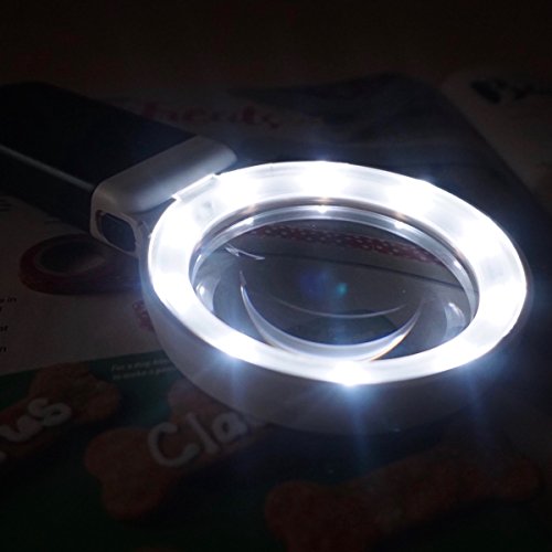 Standlupe Fancii FC Optics 10 LED Licht Beleuchtete Lupe