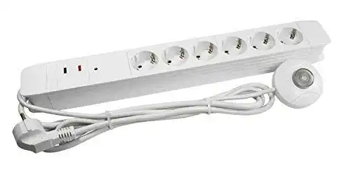 Steckdosenleiste mit Fußschalter Arcas 92700006 – 6 fach