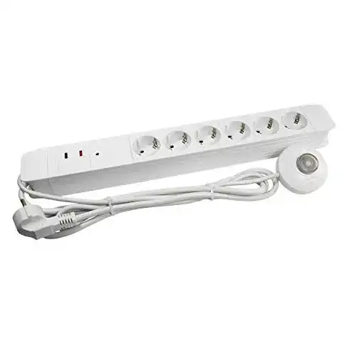 Steckdosenleiste mit Fußschalter Arcas 92700006 – 6 fach