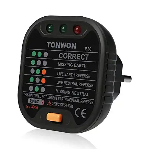 Die beste Steckdosentester TONWON Stecker Tester, GFCI Verkabelungs Tester 2026 Test Bestseller Steckdosentester TONWON Stecker Tester, GFCI Verkabelungs Tester