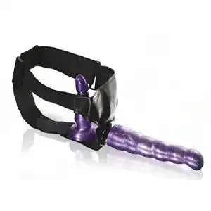 Strapon Lumunu Deluxe Strap-On Doppel-Dildo mit Harness