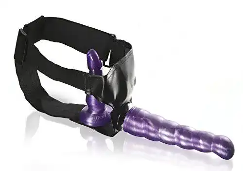 Strapon Lumunu Deluxe Strap-On Doppel-Dildo mit Harness