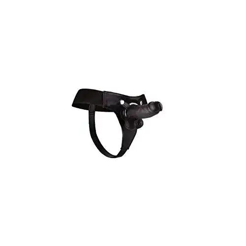 Strapon Ouch! realistische – 8 Zoll – Umschnalldildo – schwarz