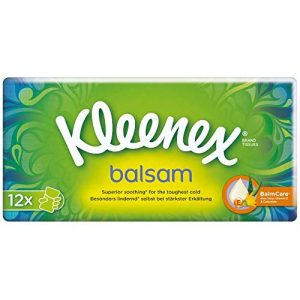 Taschentücher Kleenex Balsam, 4-lagig, 16 x 12 Packungen à 9