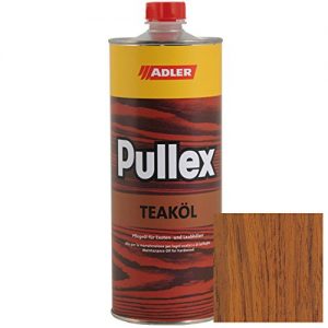 Teaköl ADLER Pullex Holzöl Innen & Außen Farbe Teak Braun 1l