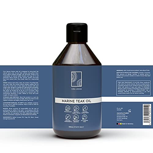 Teaköl Cura Lignum – Hochwertiges Teakholz Öl 500ml