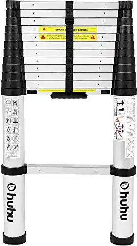 Teleskopleiter Ohuhu 3,8M , Aluminium Mehrzweckleiter Ausziehbar