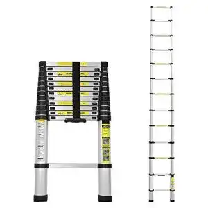 Teleskopleiter WIS 3.8M Alu Klappleiter Multifunktionsleiter 150 kg