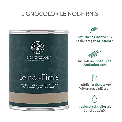 Terrassenöl Lignocolor Leinöl-Firnis 1L Holzöl